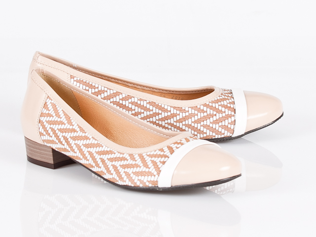 Grodecki 796B balerínky Polské béžové vel.36 Kůže