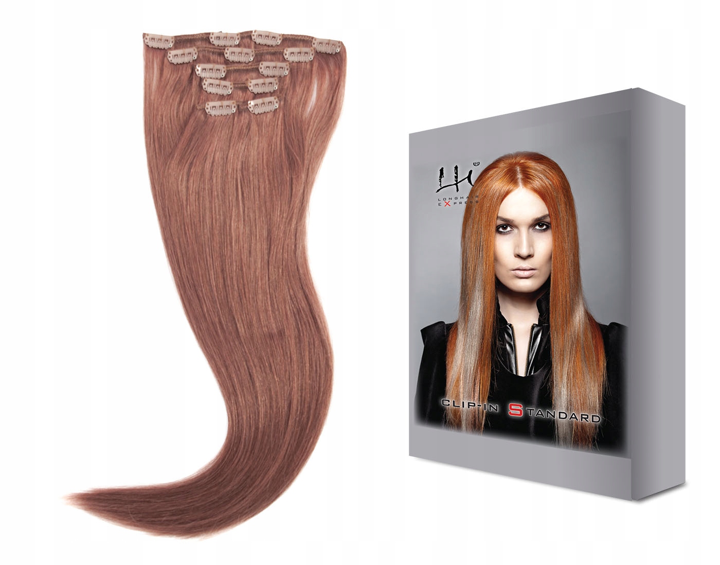 33 50-55 cm 6dílná sada přírodních vlasů