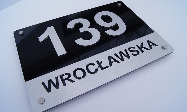 3D | 35x45 | Numer na dom Tabliczka adresowa ALU/1 Marka inny