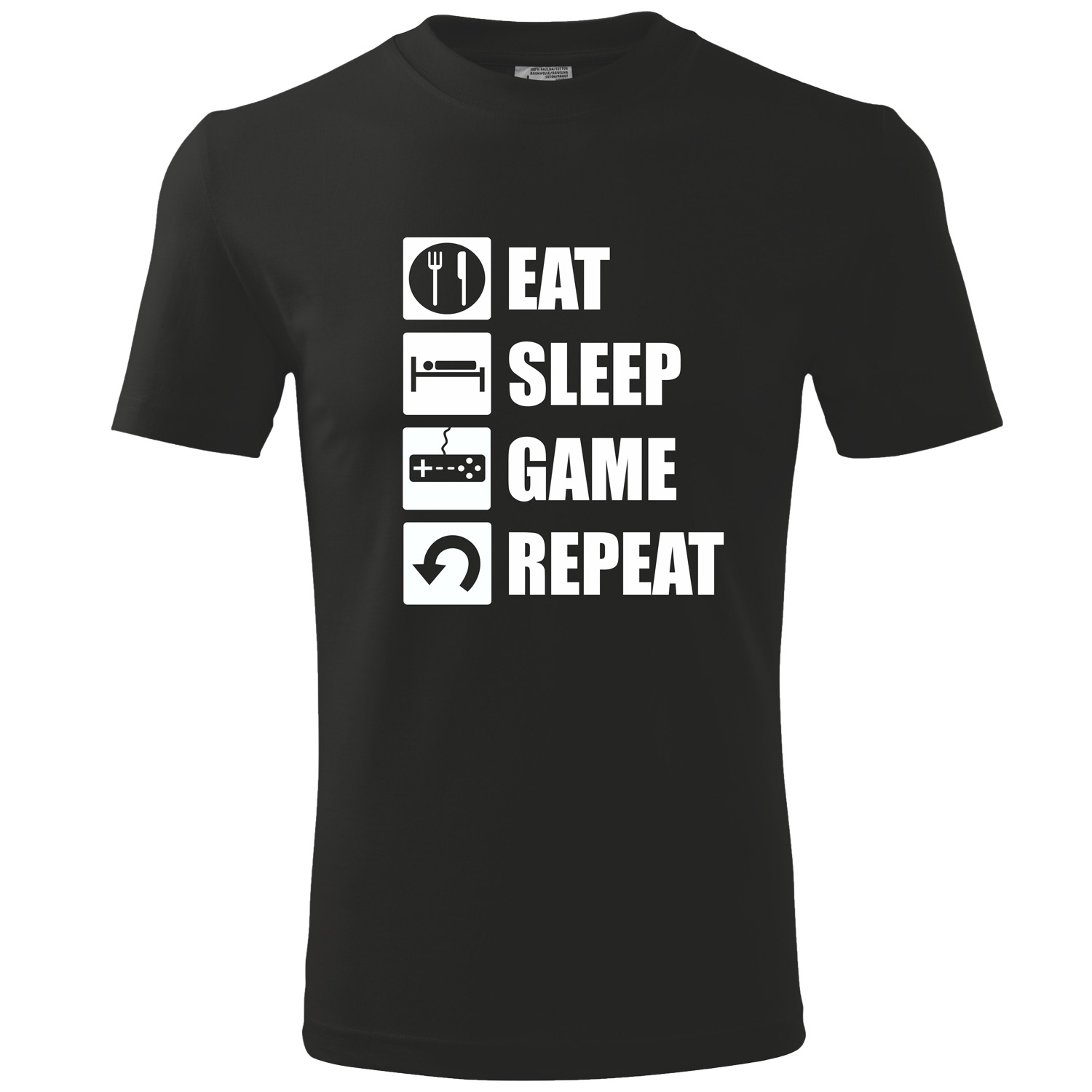 

T-shirt Koszulka nadruk Eat Sleep Game Repeat L