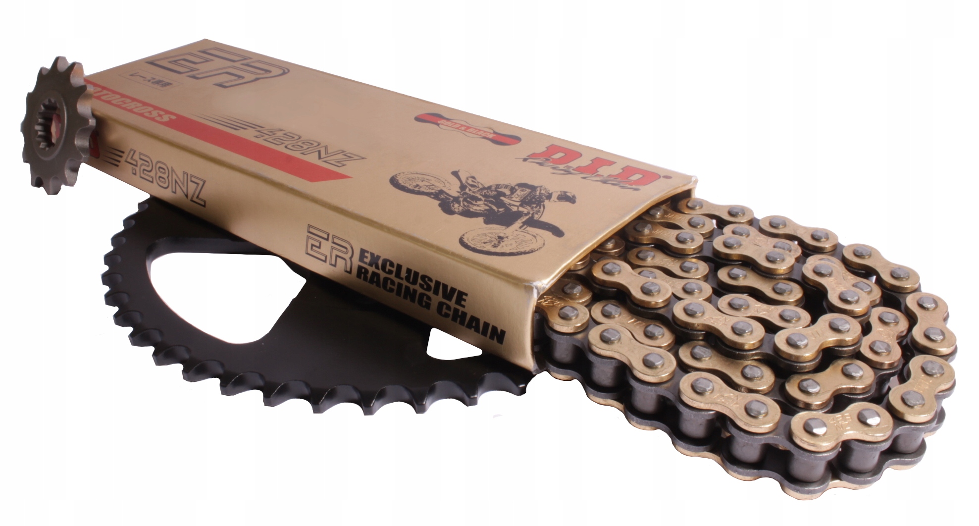 Sada pohonu Yamaha Xt 350 85-99r Ozubení Řetěz S. Zesílení. DiD Gold