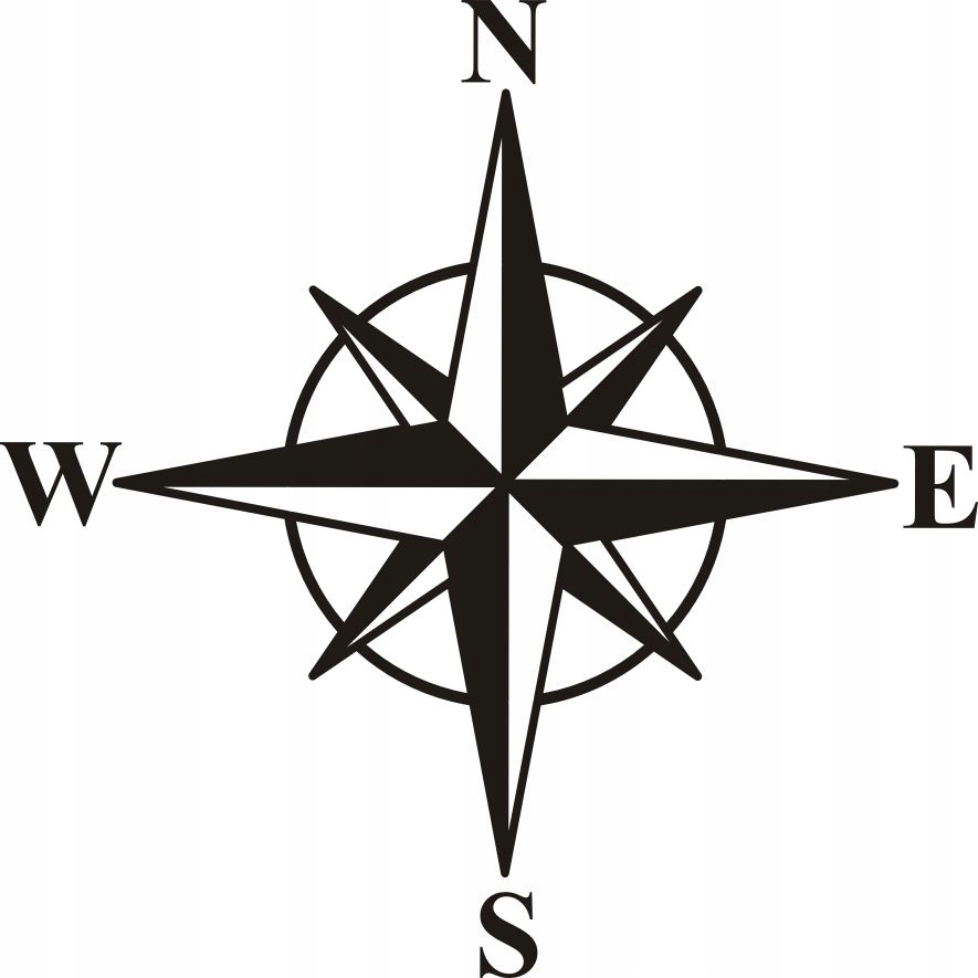 

Naklejka na ścianę Róża wiatrów mapa kompas