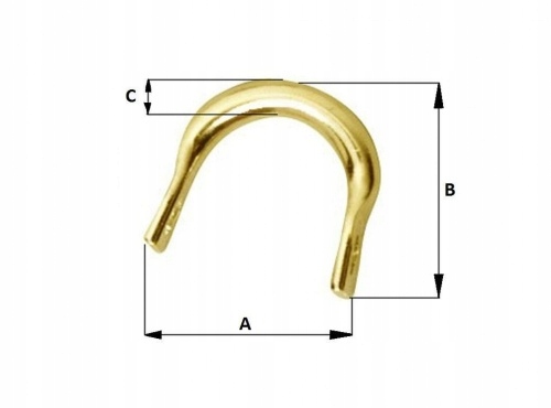 STRZEMIĄCZKA roz.4 MOSIĘŻNE DELUXE 10 sztuk Marka Worth