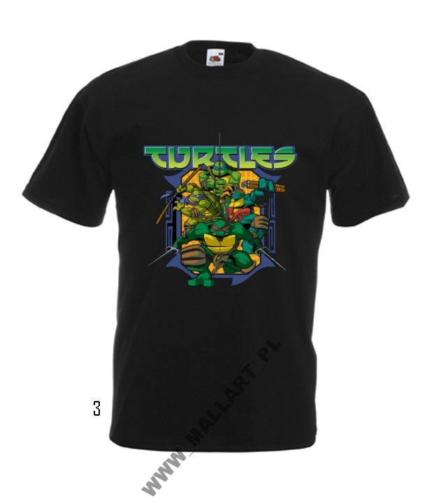 

Tshirt Męska Wojownicze Żółwie Ninja Wzory