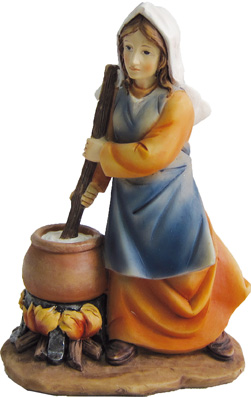 

Kobieta przy ognisku, do figur o wysokości 15cm