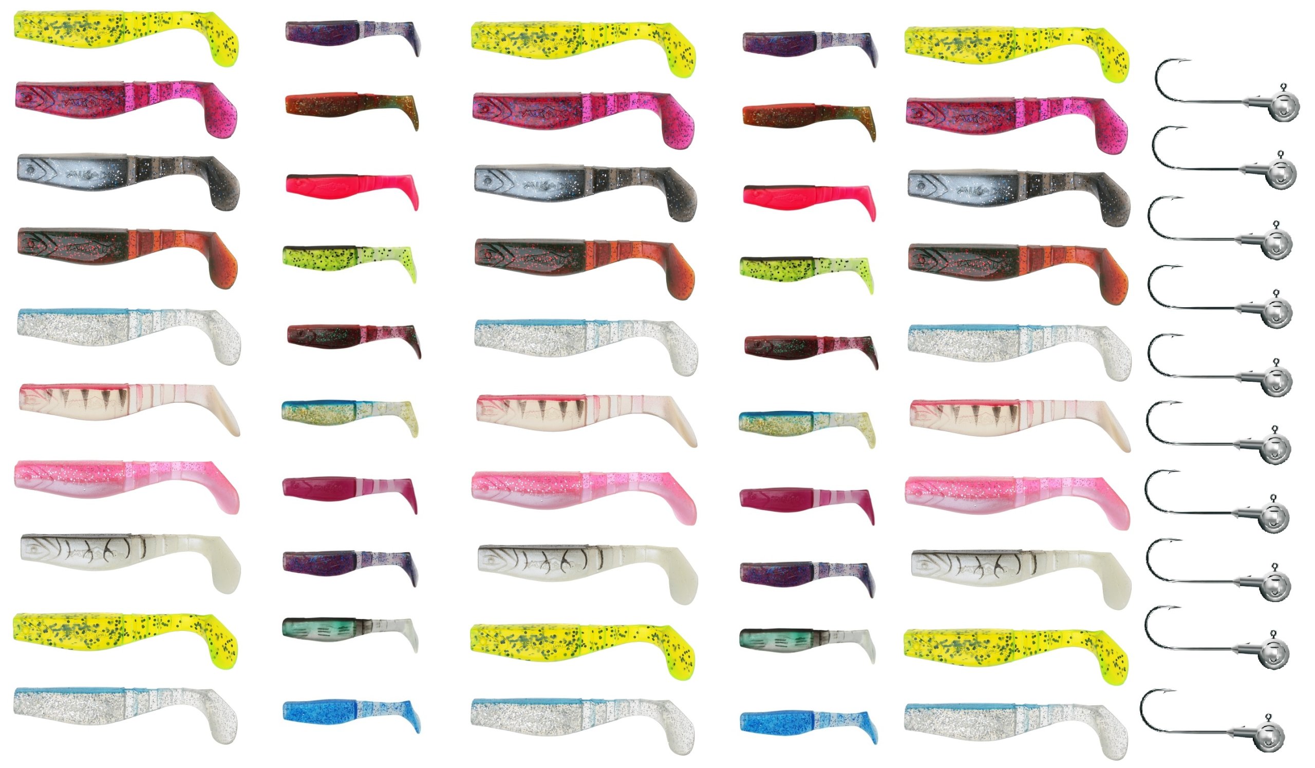 Przynęty Rippery Główki Mikado Fishunter 50 Sztuk