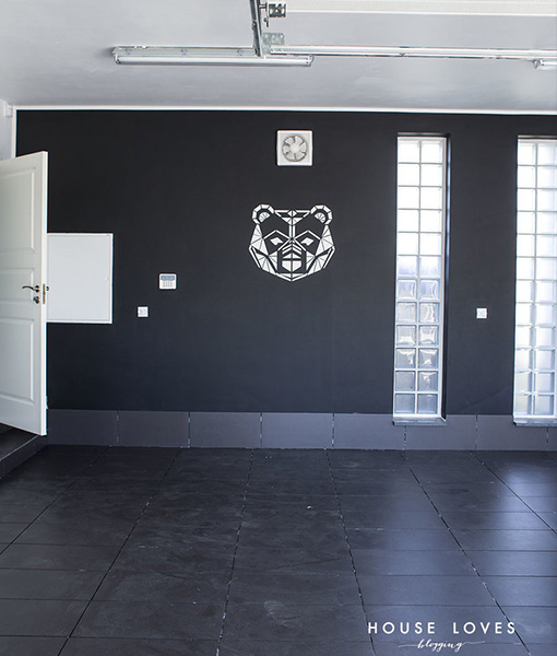 Diamond Cut Bear - szablon niedźwiedź, miś mozaika Długość 100 cm