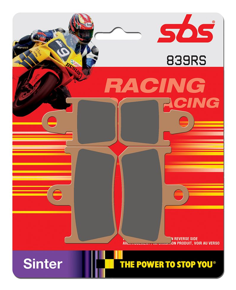 839RS - SBS тормозные колодки передние 839 RS Yamha R1 07-13R