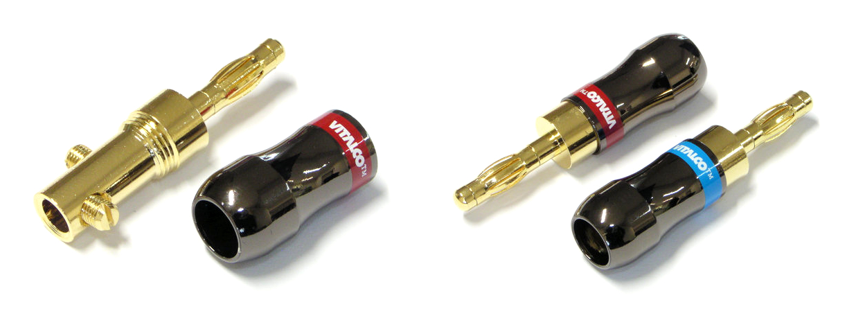 Wtyk Bananowy Głośnikowy x 2 sztuki