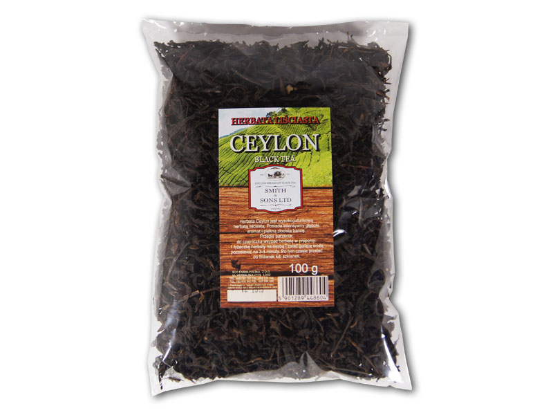 HERBATA CZARNA CEYLON CEJLON LIŚCIASTA 100 G HURT