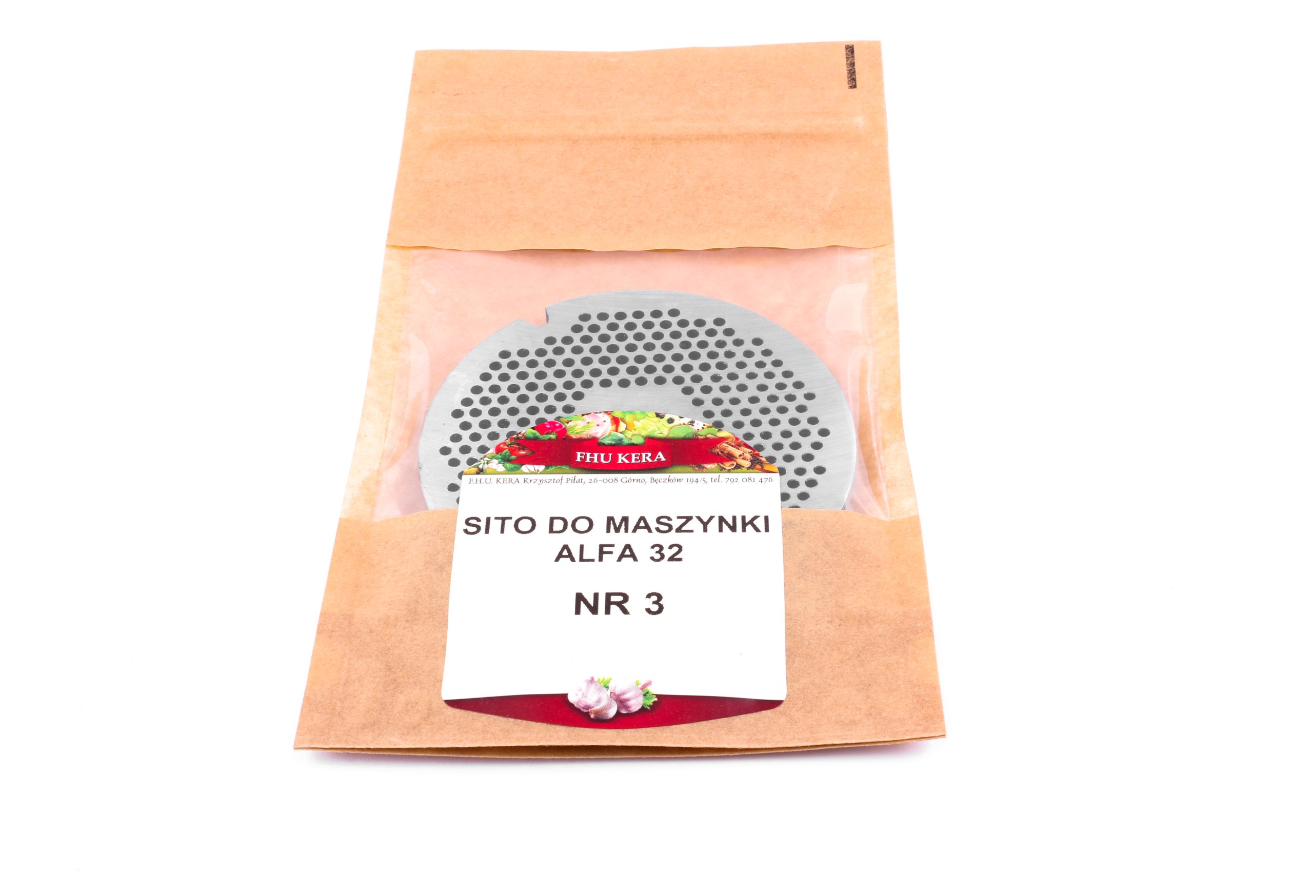 

Sitko Sito oczko 3mm Maszynki mięsa Alfa 32 Kera