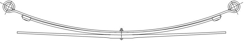 2434 - РЕССОРА РЕССОРЫ FORD TRANSIT 2001 - > ЗАДНИЙ 3P