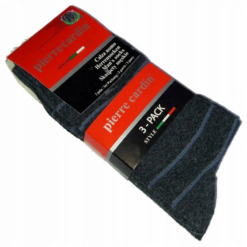 

Skarpety Pierre Cardin paski 3P 43-46 Grafit