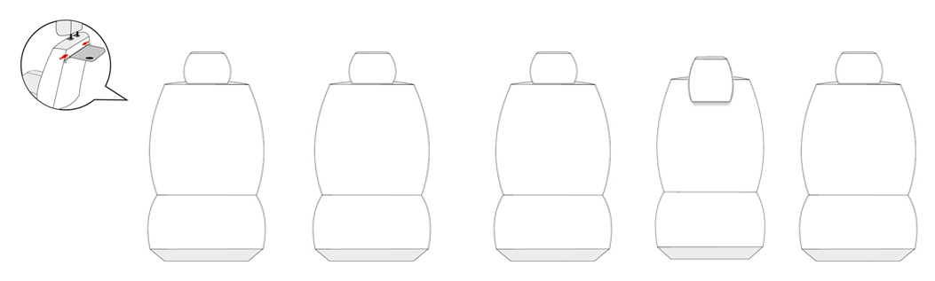 Pokrowce szyte na miarę VW Touran (2003-2010) Rodzaj Dedykowane
