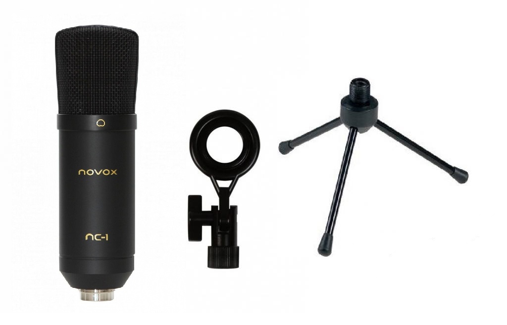 Novox NC-1 čierny USB kapacitný mikrofón