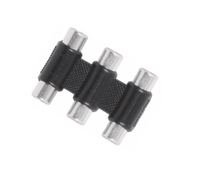 

Adapter Przejściówka Łącznik 3x Rca - 3x Rca F/f