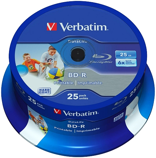 

Verbatim Bd-r Blu-Ray 25GB Printable c 10 Nie Lth