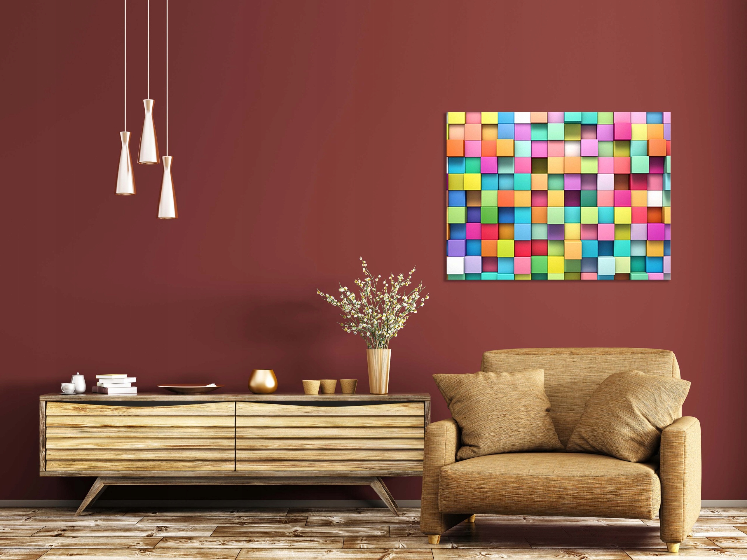 OBRAZ na płótnie ABSTRAKCJA 104835941 120x80 WZORY Szerokość produktu 120 cm