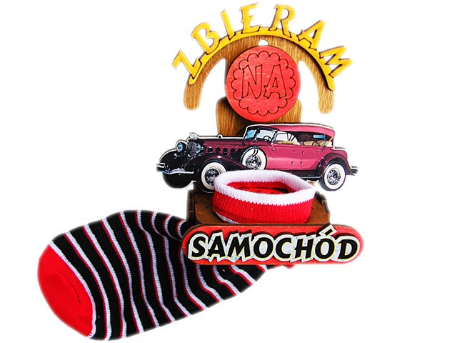 

Skarbonka Skarpeta Na Samochód śmieszny