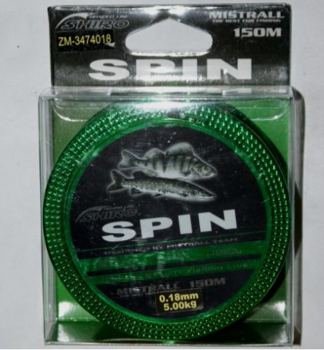 

Żyłka Mistrall Shiro Spin 0,18mm 5,00kg 150m biało