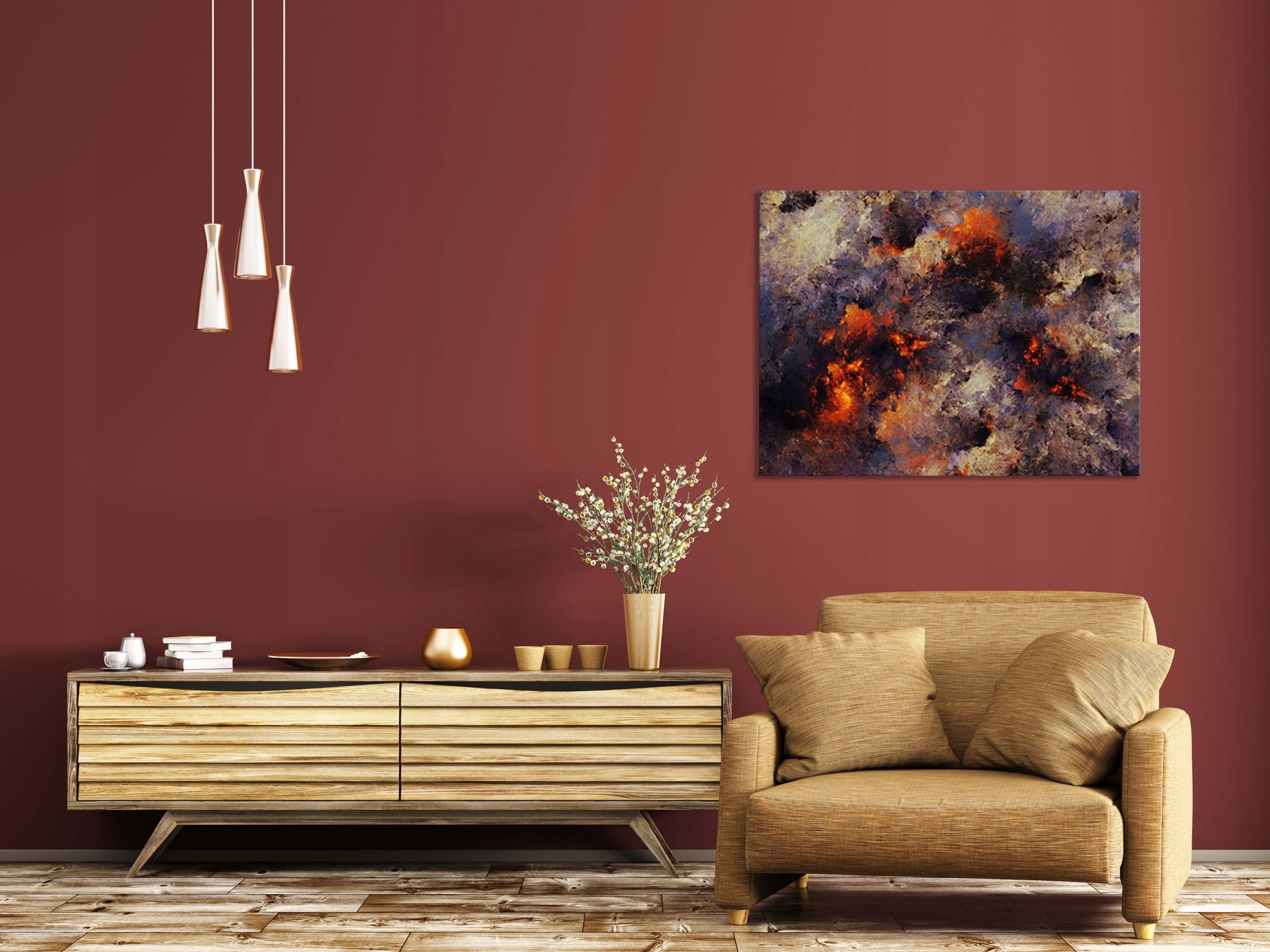 OBRAZ na płótnie ABSTRAKCJA 93960474 120x80 WZORY Szerokość produktu 120 cm