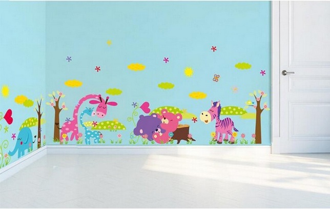 Наклейки на стены ПИТОМЦЫ ЗООПАРКА ЗООПАРК