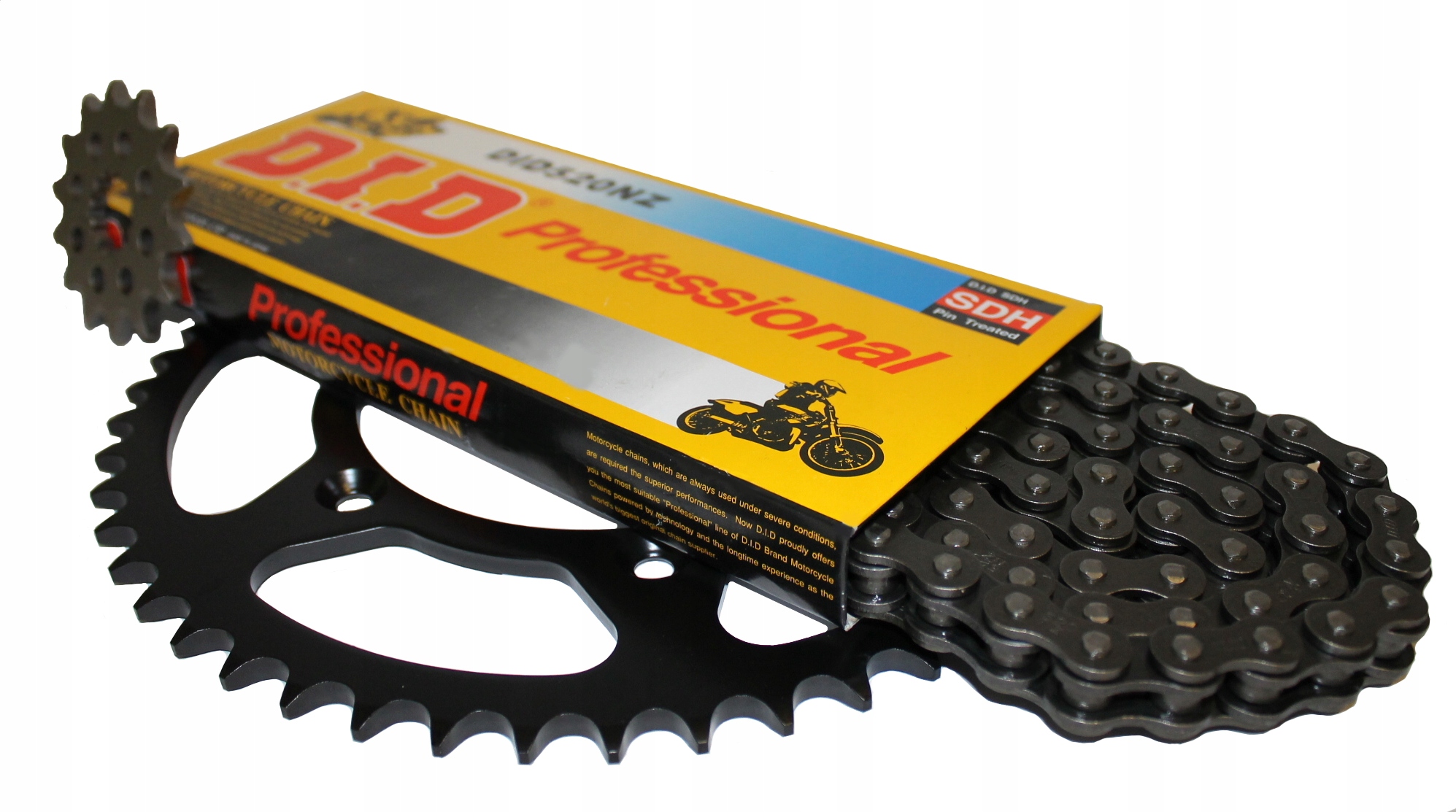 Sada pohonů Yamaha Wr 250 1993r Ozubení Řetěz Sup. DiD