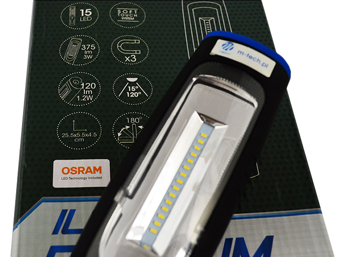 Latarka Warsztatowa lampka lampa OSRAM LED IP54
