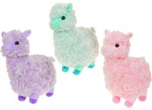 MASKOTKA ALPAKA PLUSZAK LAMA FIOLETOWA ALPACA 28CM Kolor dominujący odcienie fioletu