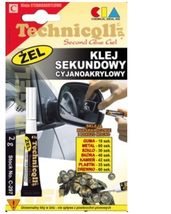 

Klej Sekundowy Cyjanoakrylowy Żel 2g Technicqll