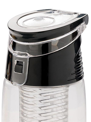 XDMODO BIDON z pojemnikiem na owoce 700 ml czarny Model CAA_V9891-03