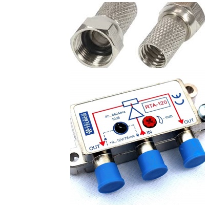 

Rozgałęźnik Antenowy Aktywny RTA-120 Wtyk F