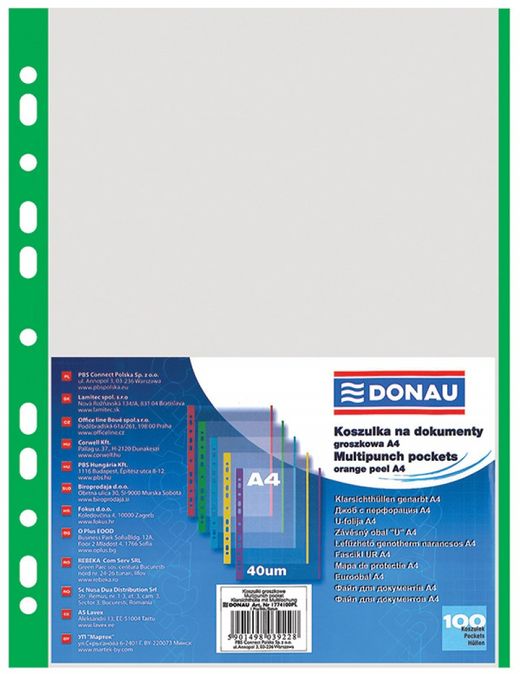 

Koszulki Na Dokumenty A4 opk100szt Zielony Brzeg