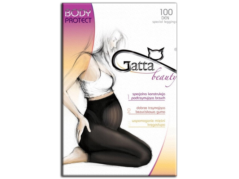 

Uk. Legginsy ciążowe Gatta Body Protect 100DEN 2 S