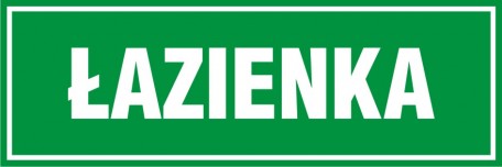 

Łazienka znak tabliczka 10x30 płyta Pcv