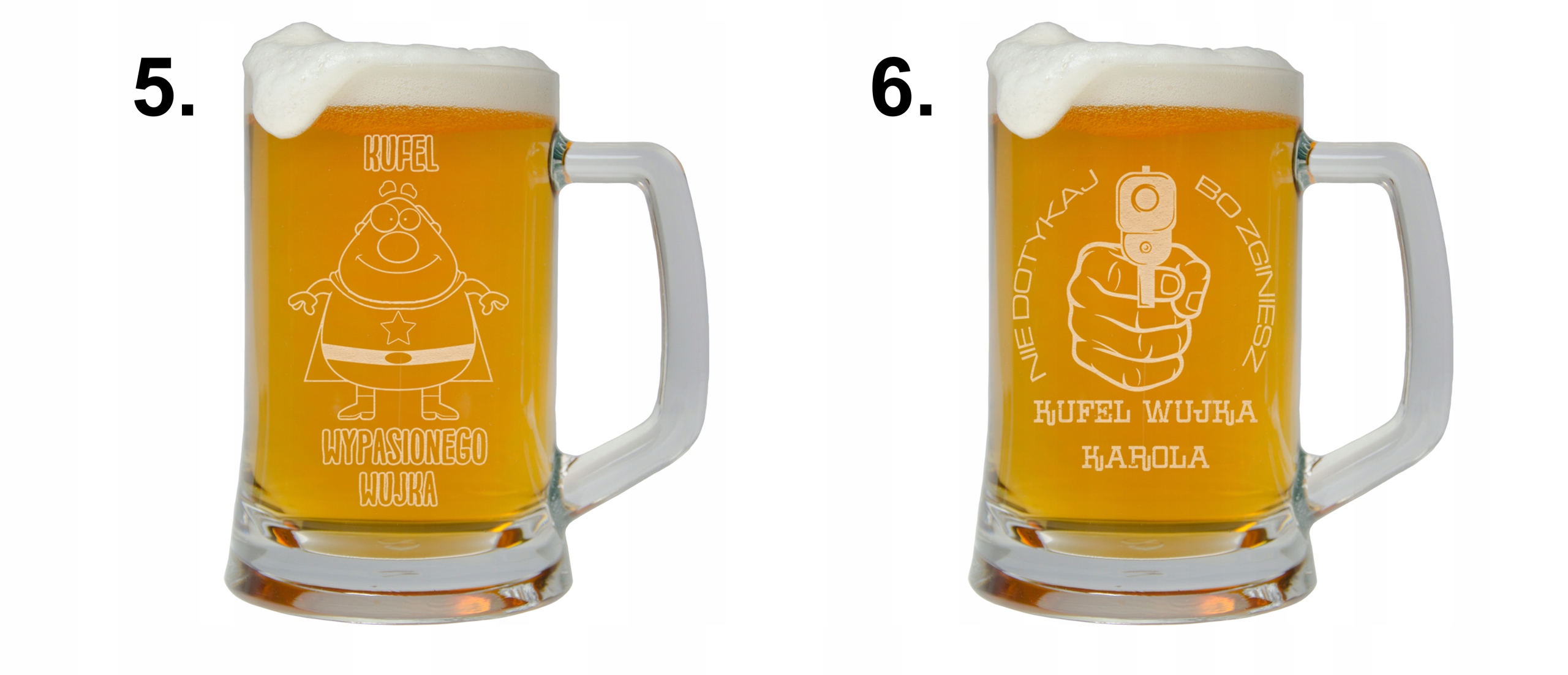 KUFEL DO PIWA Z GRAWEREM DLA WUJKA PREZENT Marka inna