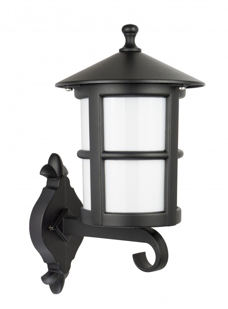 Zahradní nástěnné svítidlo Su-ma, závit E27 max 60 W, černé, IP43.