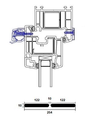 Siatka płaska czerpnia GP VM BIAŁA pod roletę Kod producenta GP VM BIAŁA