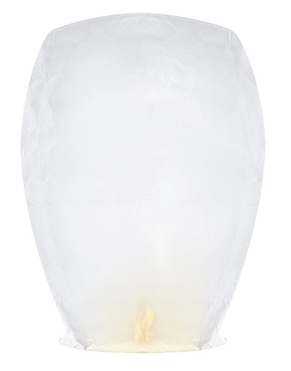 

Lampiony Szczęścia Lampion Biały Latający XXL