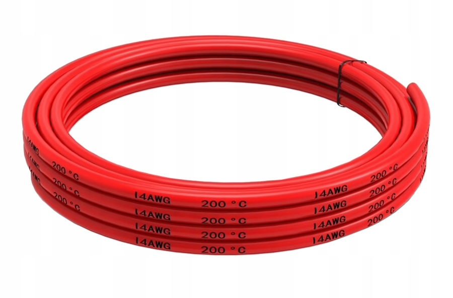 

Przewód silikonowy 14 Awg czerwony 1mb
