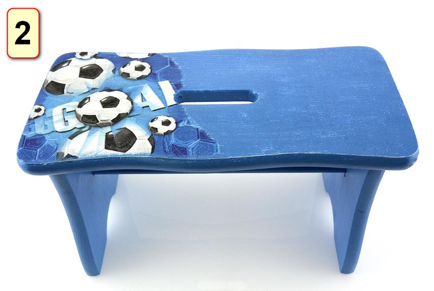 Stołek RYCZKA Krzesełko ZDOBIONE BAJKOWE decupage Marka Fimex