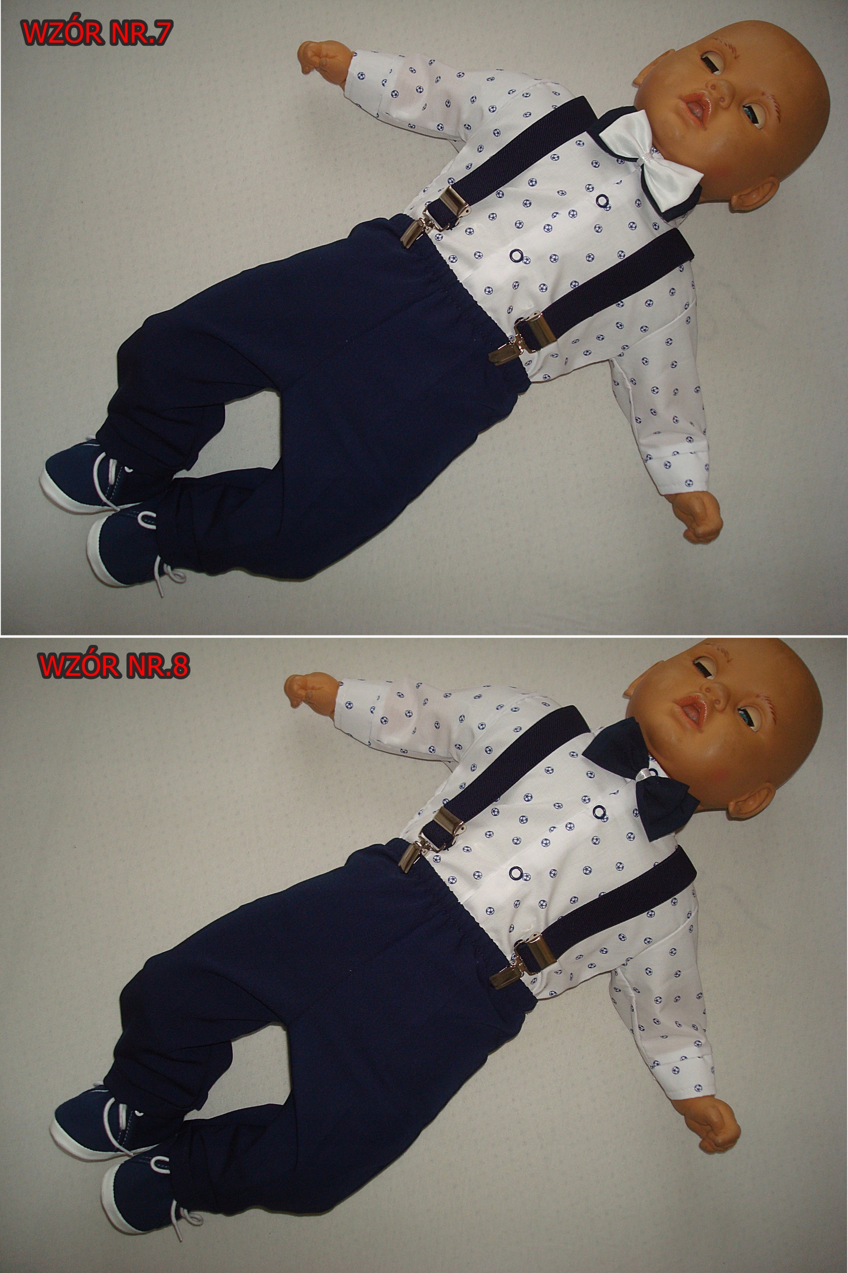 KOSZULO-BODY SPODNIE SZELKI MUSZKA DO CHRZTU r.62 Bohater inny