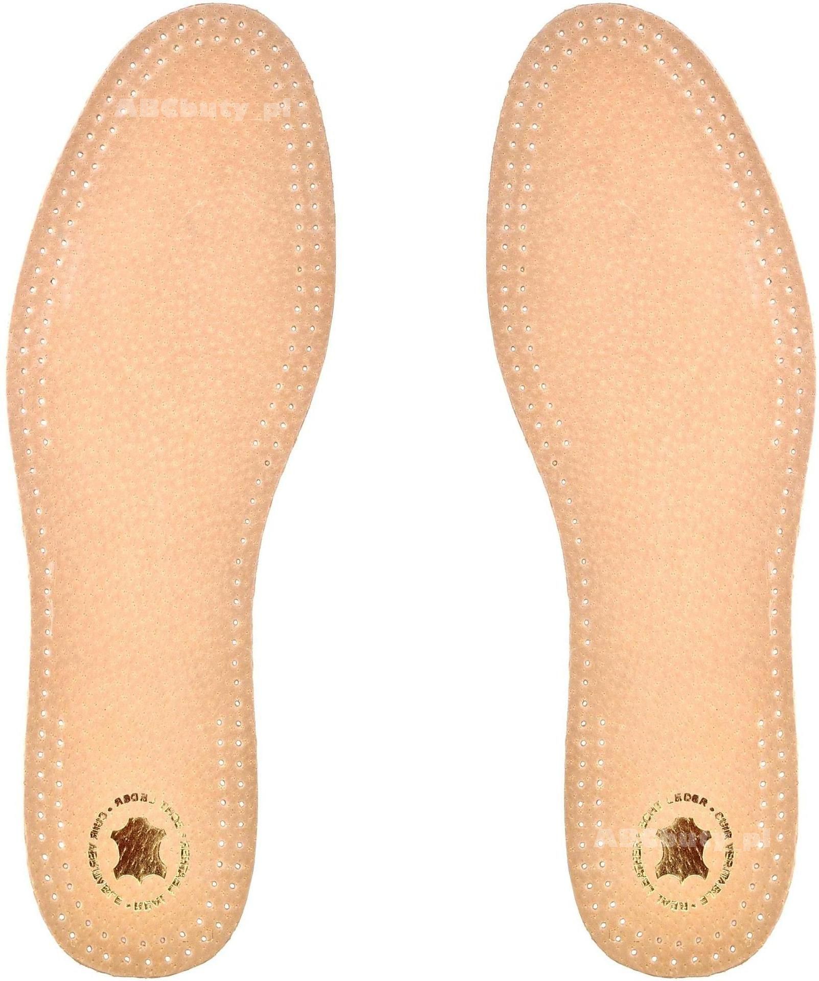 G10-73 WKŁADKI DO BUTÓW SKÓRA NATURALNA CZARNE 41 Marka inna