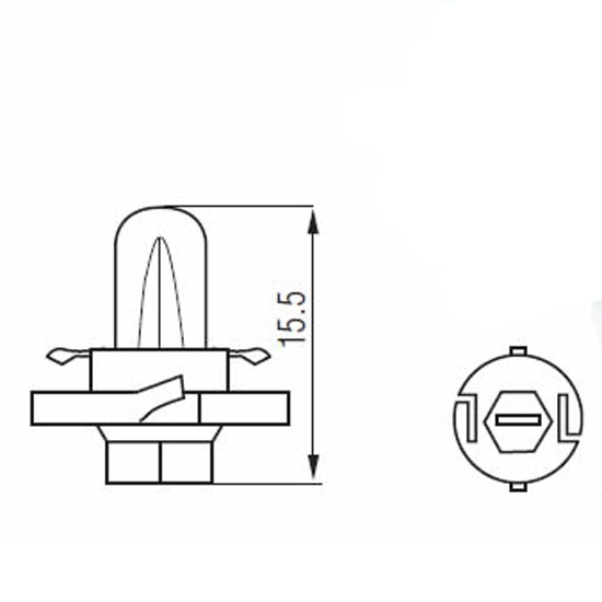 Żarówka M-TECH B8.4D 1,2W BLUE 12V EAN (GTIN) 5901508510372