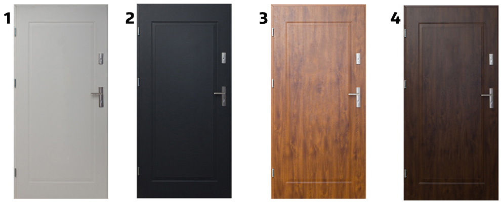 DRZWI ZEWNĘTRZN PEŁNE FOBOS 4 KOLORY 90, OD RĘKI Marka inna