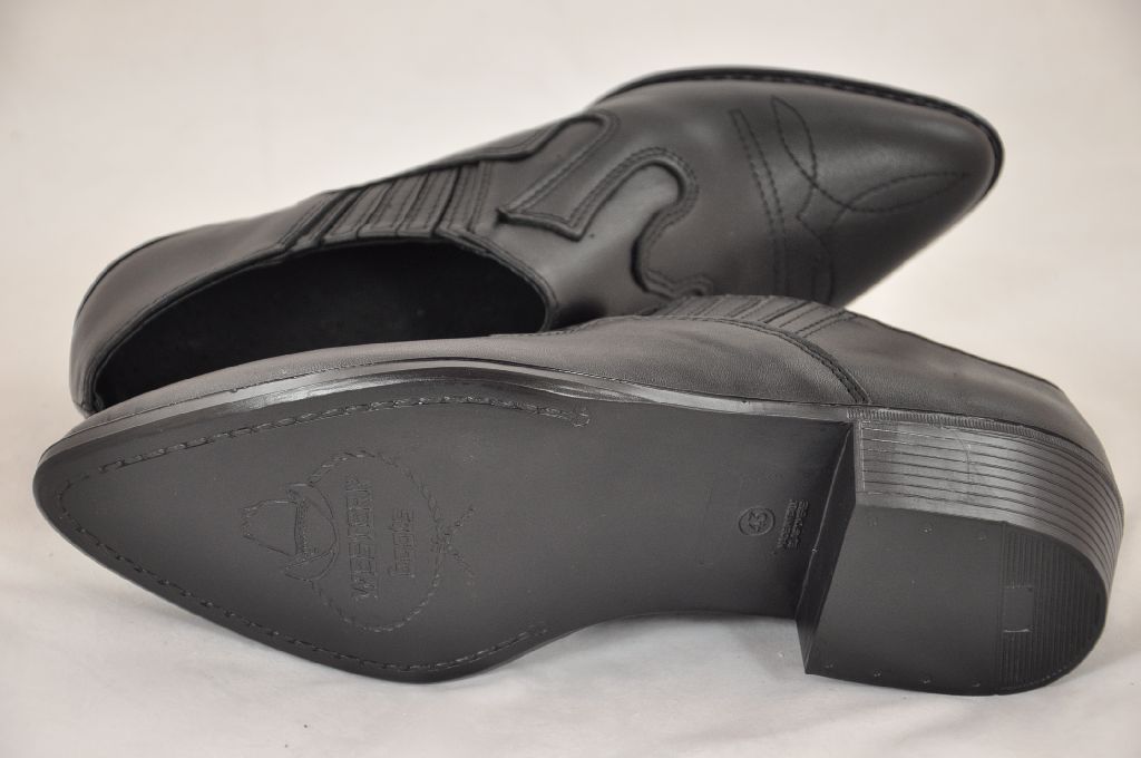 KOWBOJKI MĘSKIE motor CHOPPER SKÓRA KN czarne 42 Długość wkładki 27 cm