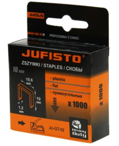 

Zszywki Typu J 6 x10.6x1.2 mm 1000 szt Do Takera