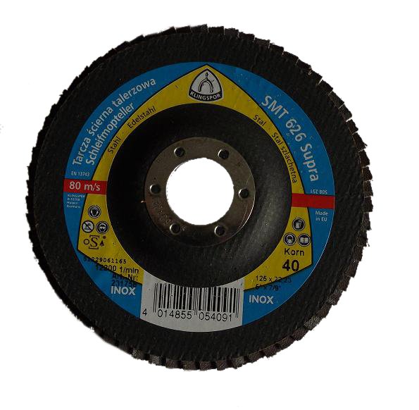 TARCZA LAMELKOWA LISTKOWA KLINGSPOR 125 GR 40