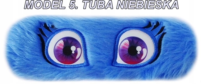 KOLOROWA TUBA SOLIDNY PIÓRNIK OCZY FUTERKO FUTRO Bohater Inny