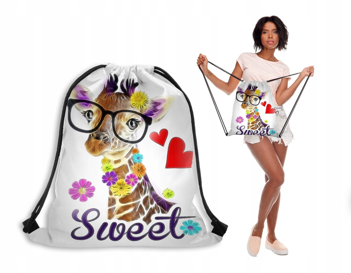 

Worek Plecak Zwierzęta B 30 Żyrafa Sweet Śmieszna